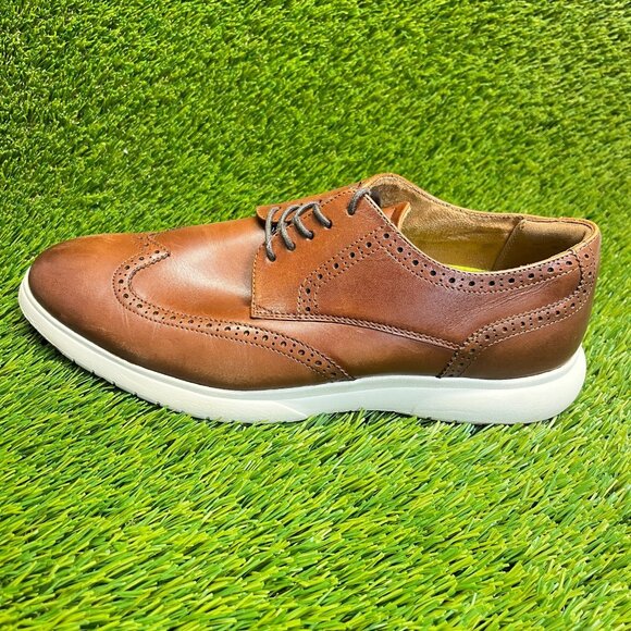Florsheim Dash Mens Size 9.5W Brown Casual Classic Leather Wingtip Oxford Shoes main image 9